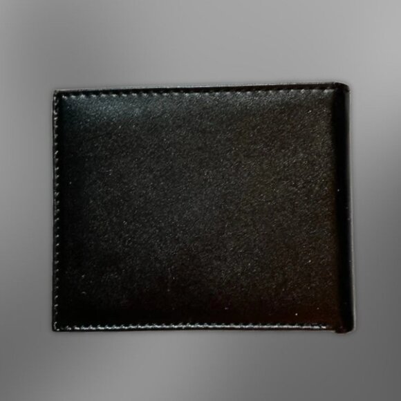 Camus Cognac Leather Wallet Multiple Card Slot Compact Style Black OS Preloved - Picture 3 of 10